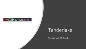 Tenderlake Flemming MADSEN Founder Artificial Intelligence AI application