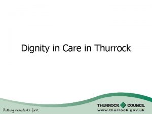 Dignity in care agenda