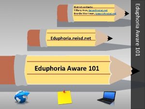 Eduphoria neisd net Eduphoria Aware 101 District contacts