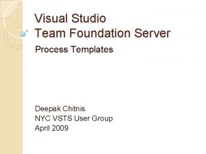 Team foundation server demo