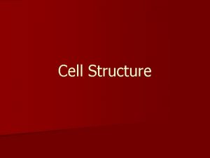 Cell Structure Discovery of the Cell Scientists did