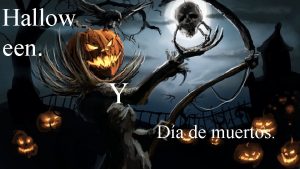 Hallow een Y Da de muertos Halloween Orgen
