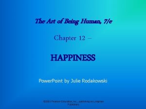 The art of being human 11th edition