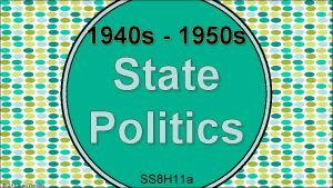 1940 s 1950 s State Politics 2015 Brain