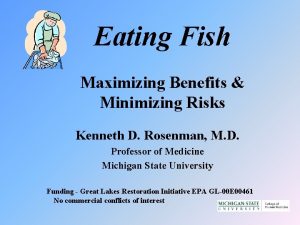 Eating Fish Maximizing Benefits Minimizing Risks Kenneth D