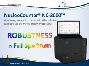 Nucleo Counter Nc3000 A New Approach To Advanced