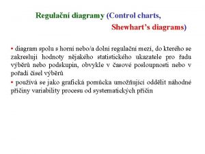 Regulační diagramy