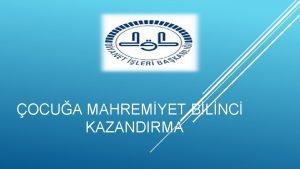 OCUA MAHREMYET BLNC KAZANDIRMA KAVRAMSAL EREVE OCUK MAHREMYET