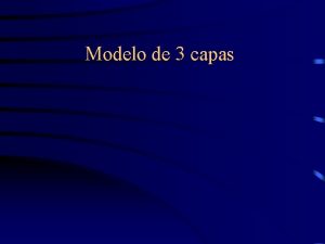 Modelo de 3 capas