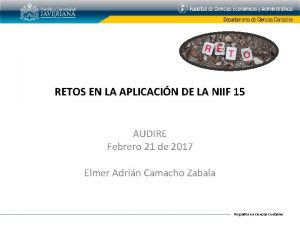 RETOS EN LA APLICACIN DE LA NIIF 15