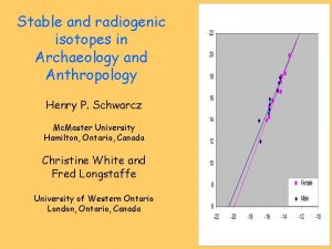 Stable and radiogenic isotopes in Archaeology and Anthropology