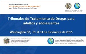 Tribunales de Tratamiento de Drogas para adultos y