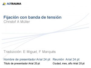 Banda de tension rotula