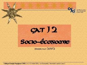 GAT 12 Socioconomie Perpignan 2002 Colloque nergie Perpignan