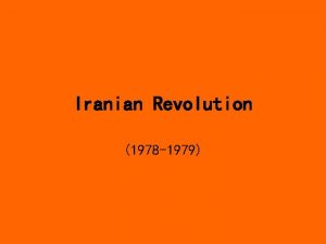 Iranian revolution timeline