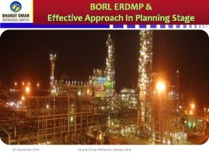BORL ERDMP Effective Approach In Planning Stage 24