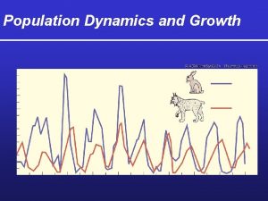 Population Dynamics and Growth Population size N Exponential