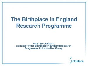 Peter brocklehurst