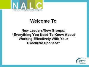 Welcome To New LeadersNew Groups Everything You Need Welcome To New LeadersNew Groups Everything You Need