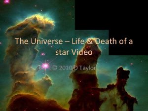 Life and death of a star video