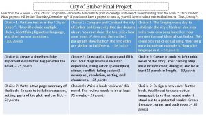 City of ember project