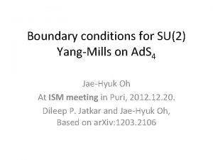 Su2 boundary conditions