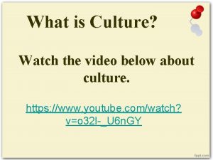 What is Culture Watch the video below about