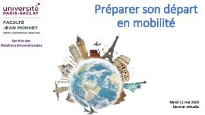 Prparer son dpart en mobilit Service des Relations