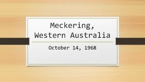Meckering fault line