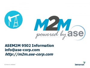 ASEM 2 M 9502 Information infoasecorp com http