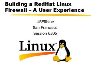 Red hat linux firewall