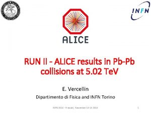 RUN II ALICE results in PbPb collisions at