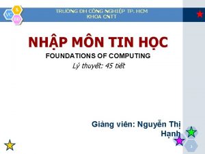 VC BB TRNG H CNG NGHIP TP HCM
