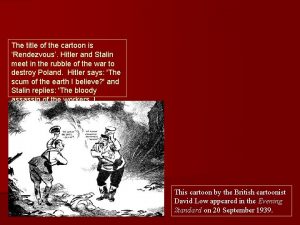 Rendezvous political cartoon meaning