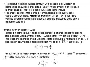 Weber einstein