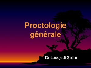 Proctologie gnrale Dr Loudjedi Salim Vision globale Hmorrodes