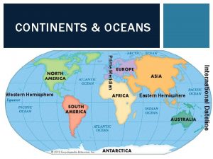 Eastern hemisphere oceans