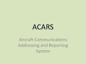 Acars message format