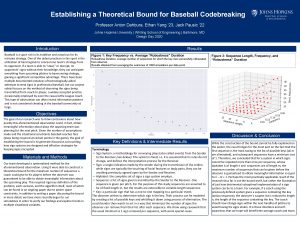 Establishing a Theoretical Bound for Baseball Codebreaking Professor