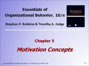 Essentials of Organizational Behavior 10e Stephen P Robbins