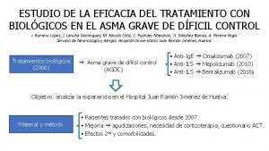 ESTUDIO DE LA EFICACIA DEL TRATAMIENTO CON BIOLGICOS