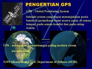 Pengertian gps Pengertian gps