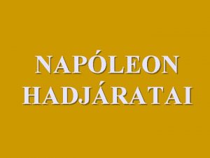 NAPLEON HADJRATAI Hadjratok a kztrsasg idejn Itliai hadjrat