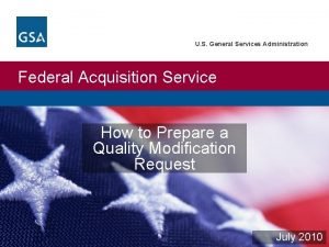 U S General Services Administration Federal Acquisition Service