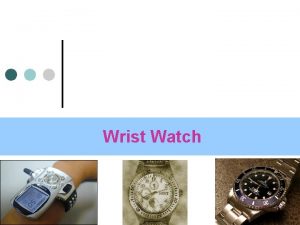 Wrist watch market segmentation