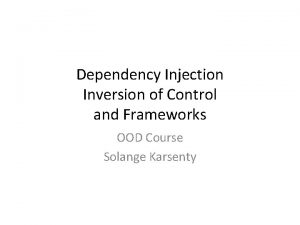 Dependency injection types