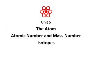 Mass number vs atomic mass