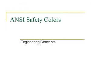 Ansi safety colors Ansi safety colors