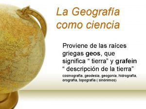 Cómo se divide la geografía Cómo se divide la geografía