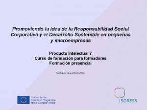 Promoviendo la idea de la Responsabilidad Social Corporativa